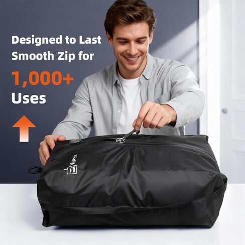 Vacuum Sealed Travel Bags with Rechargeable Electric Pump – Space Saving Compression Packing Bags for Clothes, Suits, and Travel Essentials –(Set of 2) in Saudi Arabia