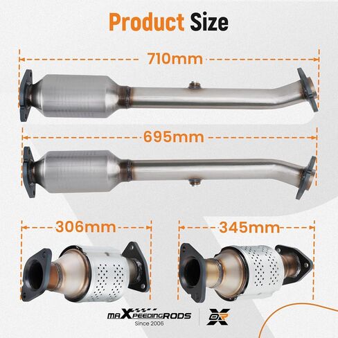 محول حفاز maxpeedingrods لنيسان فرونتير V6 4.0L 2005 20006 2007 2008-2017 باثفندر 2005-2012 إكستيرا 2005-2015 in Kuwait