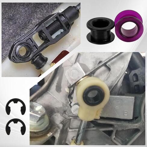 PSLER 2PCS Automatic Transmission Shift Cable Bushing Repair Kit with Clips, Fits for Corolla Matrix 1.8L 2003 2004 2005 2006 2007 2008 Saturn Jeep Chevrolet Pontiac, OEM# 33820-02370 33835-08010 in Saudi Arabia