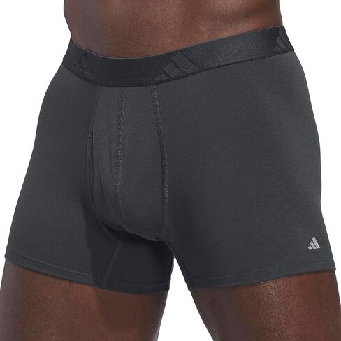 adidas Mens Luxe Underwear (3-Pack) Boxer Briefs or Trunks, Premium Ultra Soft Comfort in Saudi Arabia