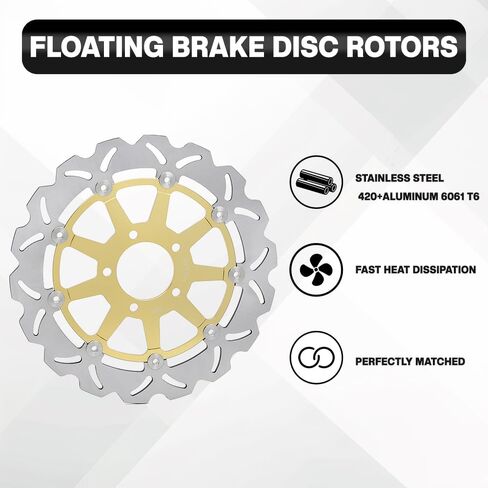 Front Rear Brake Disc Rotors Pads for Suzuki GSXR 600 97-03 GSXR 750 00-03 TL1000S 97-01 in Saudi Arabia