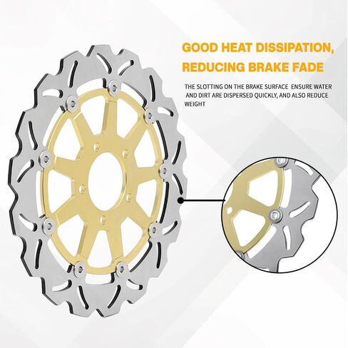 Front Rear Brake Disc Rotors Pads for Suzuki GSXR 600 97-03 GSXR 750 00-03 TL1000S 97-01 in Saudi Arabia