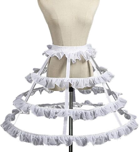 Crinoline Underskirt Petticoat Cage 2/3/4/5 Hoops for Women Girls Bridal Dress Vintage Gown Short Long Hoop Skirt in Saudi Arabia