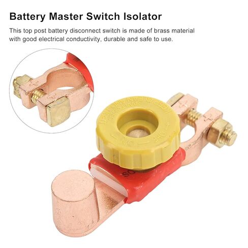 6V 12V 24V Car Battery Disconnect Switch, Top Post Battery Disconnect Switch, Power Cut Off Positive Battery Terminal Connector, for Car RV ATV in Saudi Arabia