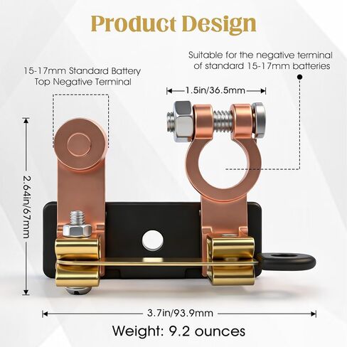 Top Post Knife Blade Master Switch 12v 24v Battery Disconnect Cut Off for Auto Car Rv Marine Boat Truck, Negative Vertical Mount, Kill Switch for Vehicle Safety in Kuwait