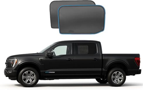 Side & Rear Windows Sun Shade for Ford F150 2021-2025 | Custom Fit, Magnetic Mesh Cover | Baby UV/Heat Protection, Privacy Shield Sunshade in Saudi Arabia