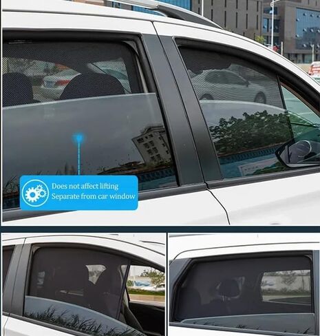 Side & Rear Windows Sun Shade for Ford F150 2021-2025 | Custom Fit, Magnetic Mesh Cover | Baby UV/Heat Protection, Privacy Shield Sunshade in Saudi Arabia