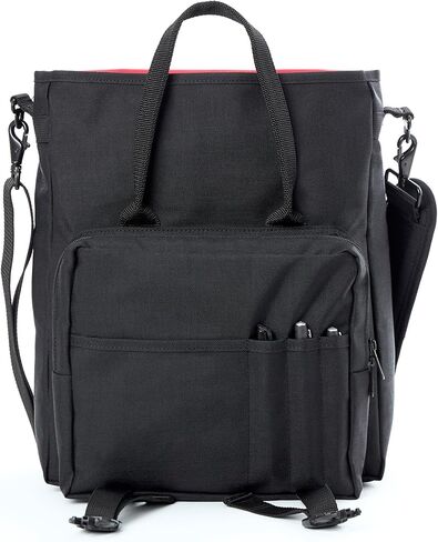 Manhattan Portage Commuter Laptop Bag 3-Way Carry Professional Messenger Backpack with 17" Padded Laptop Sleeve Dual Buckle Flap & Luggage Strap Hybrid Work & College Travel Bag in Saudi Arabia