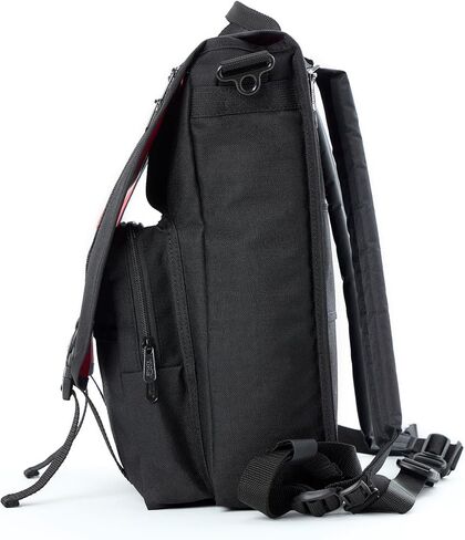 Manhattan Portage Commuter Laptop Bag 3-Way Carry Professional Messenger Backpack with 17" Padded Laptop Sleeve Dual Buckle Flap & Luggage Strap Hybrid Work & College Travel Bag in Saudi Arabia