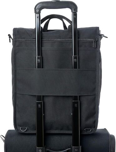 Manhattan Portage Commuter Laptop Bag 3-Way Carry Professional Messenger Backpack with 17" Padded Laptop Sleeve Dual Buckle Flap & Luggage Strap Hybrid Work & College Travel Bag in Saudi Arabia