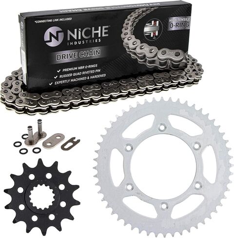 NICHE Drive Sprocket Chain Combo for KTM 250 EXC MXC 450 SXF SXS-F EXC-F 14 Rear 52 Tooth 520V O-Ring 118 Links in Saudi Arabia