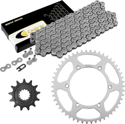 Caltric Drive Chain & Sprockets Kit Compatible with Kawasaki Kx450F 2006-2017 / Klx450R 2008-2016 in Saudi Arabia