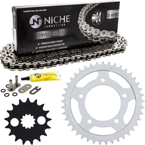 NICHE Drive Sprocket Chain Combo for Kawasaki Ninja ZX14 ZZR1400 Front 17 Rear 41 Tooth 530V O-Ring 116 Links in Saudi Arabia