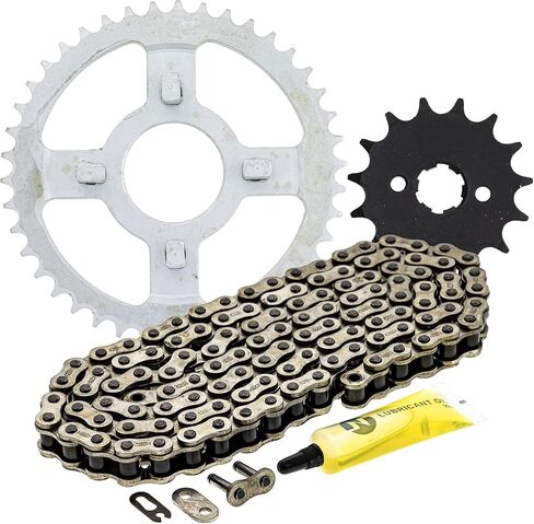 NICHE Drive Sprocket Chain Combo for Honda XL100S Front 15 Rear 42 Tooth 428VM-X X-Ring 118 Links in Kuwait