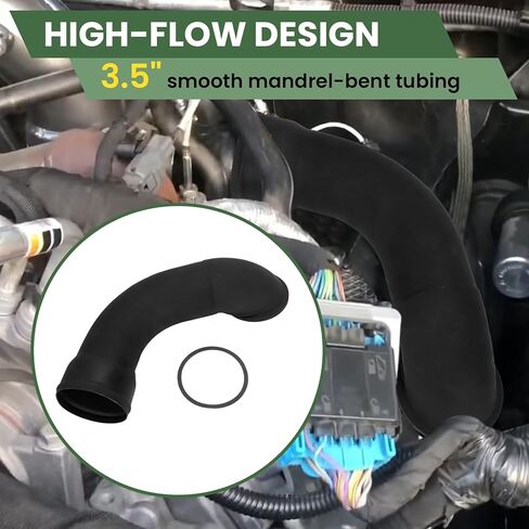 Alpha rider 3.5" High Flow Turbo Intake Elbow For 2011-16 Chevy GMC 6.6L LML Duramax Diesel in Saudi Arabia