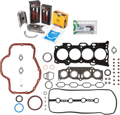 Evergreen SA-5494168444-2 Full Gasket Set Bearings Rings Fit 01-05 Toyota Highlander Rav4 Solara 2.4 2AZFE in Saudi Arabia