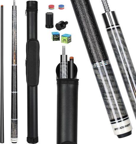 Carbon Fiber Pool Cue Stick 58" Professional Pool Sticks for Adults Full Carbon Technology Low Deflection Pool Cue Billiard Cues with 12.5mm Tip in Saudi Arabia