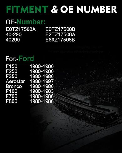 محرك ممسحة الزجاج الأمامي E0TZ17508A مناسب لـ: - Ford F150 F250 F350 F700 F800 1980-1986، Aerostar 1986-1997، Bronco 1980-1986 مع 4 دبابيس، استبدل OE# E0TZ17508B E2TZ17508A E69Z17508B 40290 in Saudi Arabia