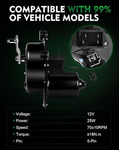محرك ممسحة الزجاج الأمامي E0TZ17508A مناسب لـ: - Ford F150 F250 F350 F700 F800 1980-1986، Aerostar 1986-1997، Bronco 1980-1986 مع 4 دبابيس، استبدل OE# E0TZ17508B E2TZ17508A E69Z17508B 40290 in Saudi Arabia