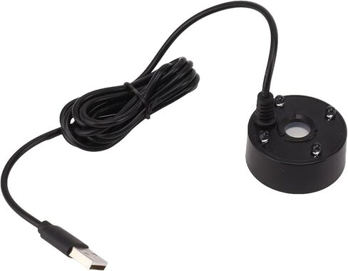 USB Mist Maker Fogger, Colorful LED Lights 5V Ultrasonic Humidifier for Indoor Outdoor Fish Tanks, with Odor Filtering and Design (White) in Saudi Arabia