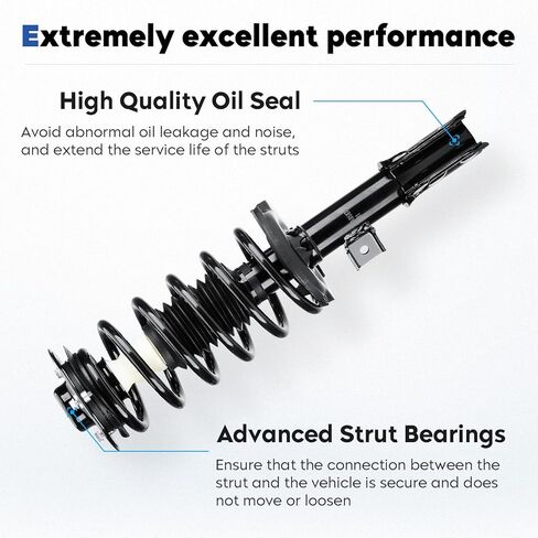 Front Struts Assembly Shock & Sway Bar End Links Fit for Chevy Equinox/GMC Terrain 10-17, 08-09 for Pontiac Torrent, 08-10 for Saturn Vue, 12-13 for Captiva Sport, Except 19" Wheels, 4Pcs in Kuwait