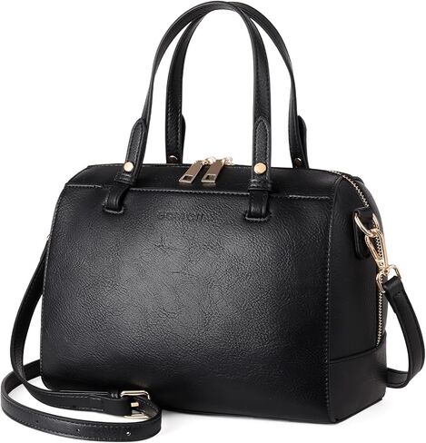 GOIACII Top Handles Purse for Women PU Leather Satchel Handbag Ladies Crossbody Barrel Bag with Removable Shoulder Strap in Saudi Arabia