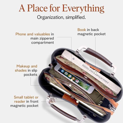 حقائب يد من الجلد النباتي البني من rofozzi للنساء، محفظة من الجلد الصناعي للنساء، محفظة كروس بمقبض علوي in Kuwait