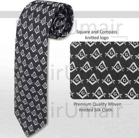 Masonic Master Mason Faux Leather Apron Case with Embroidered Logo, Black, 16x18 Inches, with Knitted Silk Tie in Saudi Arabia