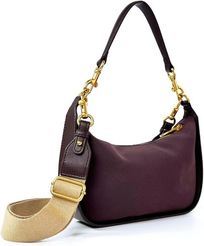 Suede Crossbody Bag, Suede Handbag, Small Shoulder Purse With Leather Handle And Adjustable Wide Strap in Saudi Arabia