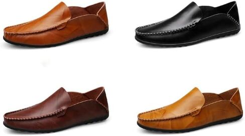 Shoes Men's British Business Slip-on Loafers Versatile Casual Soft-Soled Oxford Shoes for Wedding Party Work Men Low-top Comfortable Shoes(White-Dinosaur Doodle4,9.5) in Saudi Arabia