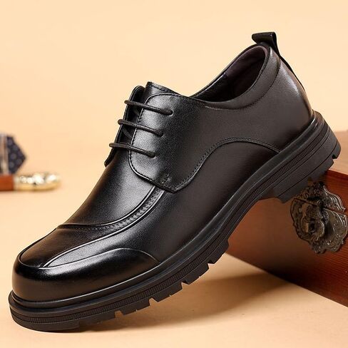 Men's Classic Lace-up Formal Oxfords Business Dress Shoes Patent Tuxedo Wedding Office Leather Shoes Leather Lined in Saudi Arabia