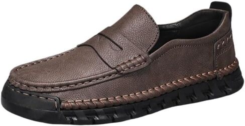 Men's Slip-on Loafers Shoes Casual Oxford Shoes Low-top Round-toed Flat-bottomed Non-slip Comfortable Breathable Wear-resistant Shoes for Men in Saudi Arabia