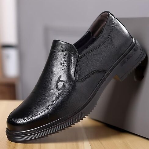 Men's Casual Slip On Loafers Breathable Shoes Soft Men Lightweight Driving Toe Uniform Dress And Work Shoe Slip Resistant in Saudi Arabia