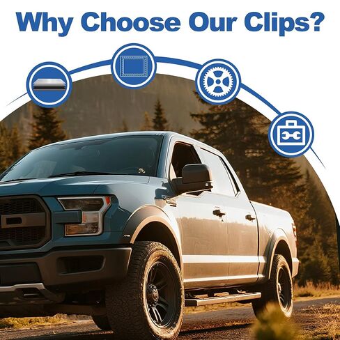 32-Pack مقاطع قولبة للزجاج الأمامي لشاحنة Ford F100 F150 F250 F350 # C5ZZ-6543413-B 0269550 in Kuwait