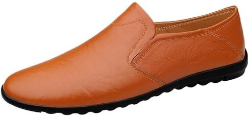 Men's Casual Slip-on Shoes flat-heeled Round-toe Rubber Shoes Breathable Versatile Soft-soled Comfortable Shoes for Men in Saudi Arabia