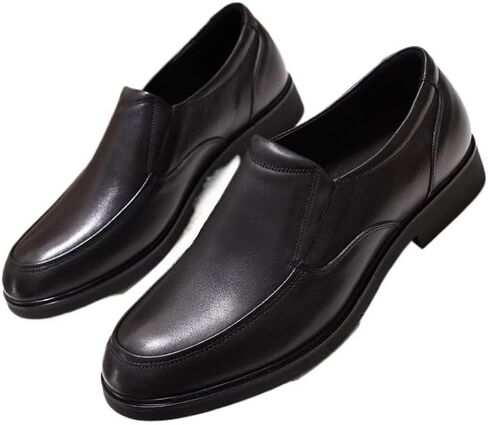 Men's Comfortable Soft-soled Oxford Shoes Pointed Toe Casual Rubber Non-slip Sole Shoes Classic Slip-on Loafers Shoes for Men in Saudi Arabia