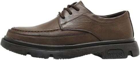 Men's Lace-up Oxford Shoes Mid-cut Round-toe Shoes wear-resistant Non-slip Shock-absorbing Versatile Comfortable Shoes for Men in Saudi Arabia