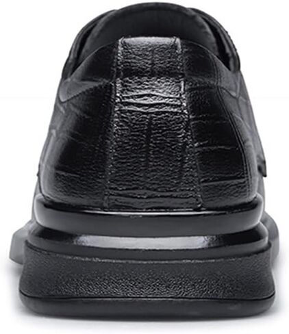 Men's Business Dress Casual Shoes Round-toe Mid-heeled Lace-up Shoes wear-resistant Breathable Versatile Soft-soled Comfortable Shoes for Men in Saudi Arabia