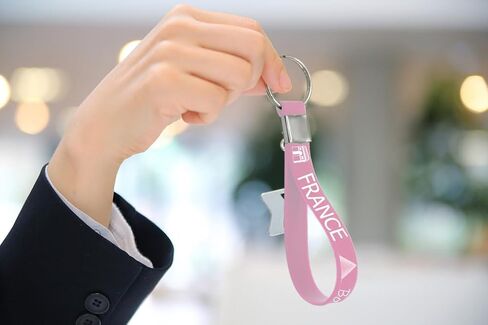 CupaPlay 24PCS France Paris Rubber Keychains Party Favors - French Paris Themed Birthday Party Supplies Decorations Goodie Bag Stuffers Favor Silicone Keyrings in Saudi Arabia