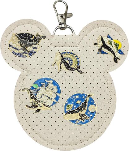 2 Pack Portable Pin Display Keychain Mouse Ear Pin Trading Display for Bags Backpack Park Trading Collection in Saudi Arabia