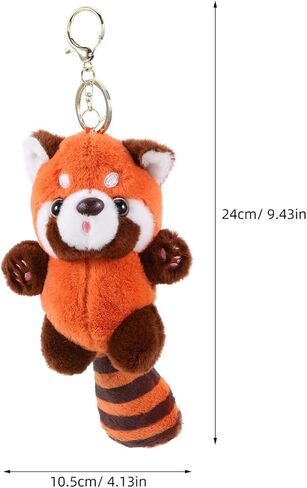 Plush Panda Keychain Soft Stuffed Animal Pendant for Bags Purses Backpacks Adorable Panda Charm Hanging Ornament Gift in Saudi Arabia