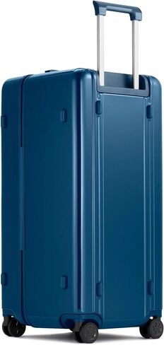 ZERO Halliburton Classic خفيف الوزن 4.0 صندوق دوّار كبير، جانب صلب 31 بوصة، 4 عجلات دوارة مزدوجة، مقبض تلسكوبي، مقابض أمامية وجانبية، قفل معتمد من TSA، 99 لتر، لمسة نهائية لامعة - أزرق كبير in Kuwait