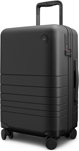 حقيبة مونوس قابلة للتوسيع (22 بوصة)، حقيبة دوارة خفيفة الوزن مع قفل TSA، معتمدة من شركة الطيران، أسود منتصف الليل in Kuwait