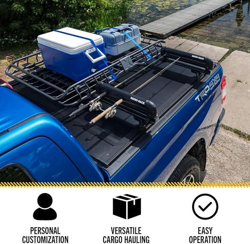 غطاء تونيو لسرير الشاحنة القابل للسحب من RealTruck RetraxONE XR | ت-60831 | يناسب 2007 - 2021 Toyota Tundra CrewMax 5' 7" Bed (66.7") in Saudi Arabia