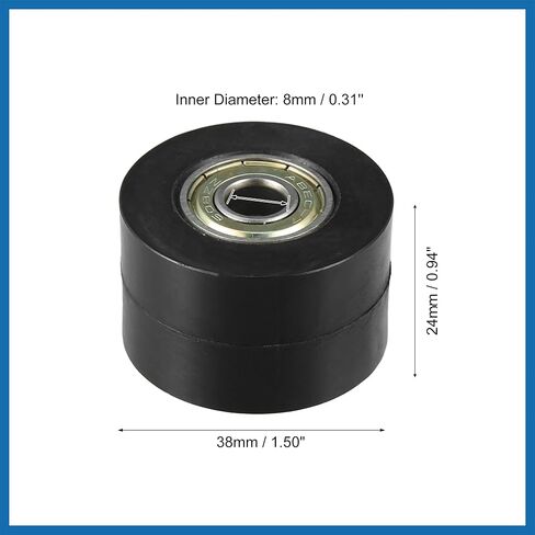 8mm Drive Chain Pulley Roller Slider Tensioner Wheel Guide for Street Bike Motorcycle ATV Black Item Replacement in Saudi Arabia