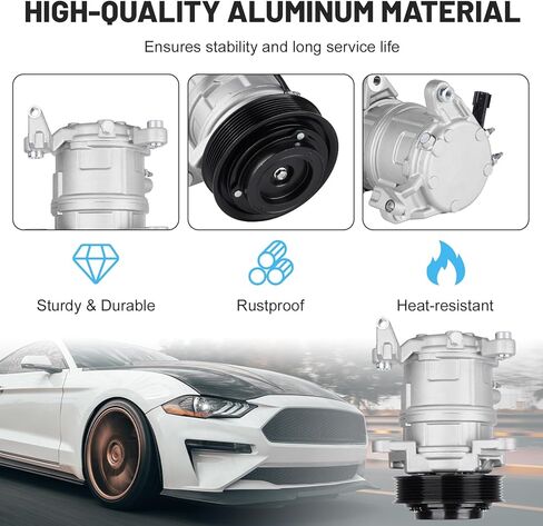 ضاغط تكييف هواء جديد يعمل بالتيار المتردد مع قابض لدودج رام 1500/2500/3500 بيك اب 2003-2008 5.7L، لدودج رام 1500 لارامي بيك اب 2006 4.7L 1522054 1010802 in Kuwait
