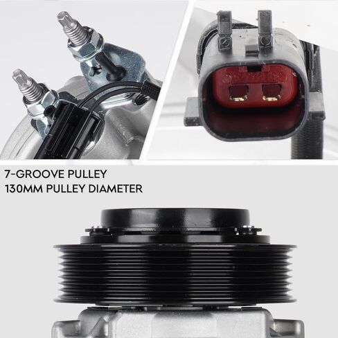 ضاغط تكييف هواء جديد يعمل بالتيار المتردد مع قابض لدودج رام 1500/2500/3500 بيك اب 2003-2008 5.7L، لدودج رام 1500 لارامي بيك اب 2006 4.7L 1522054 1010802 in Kuwait