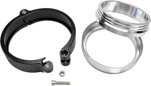 Hex Autoparts 4 بوصة V-Band Clamp سريع الإصدار - 102 مم مشبك أنابيب مبرد داخلي من الألومنيوم مع شفة - لمدخل التوربو وأنابيب المبرد الداخلي وأنظمة العادم in Saudi Arabia