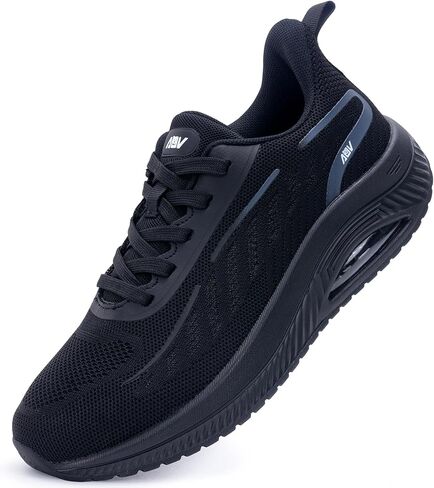 AOV Wide Walking Shoes Women Arch Support Plantar Fasciitis Tennis Sneakers Orthotic Tennis Shoes for Workout Gym Black Size 8 in Saudi Arabia