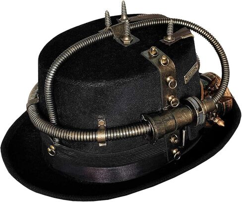 قبعة Steampunk للرجال للحفلات التنكرية Gears مع نظارات سوداء in Saudi Arabia